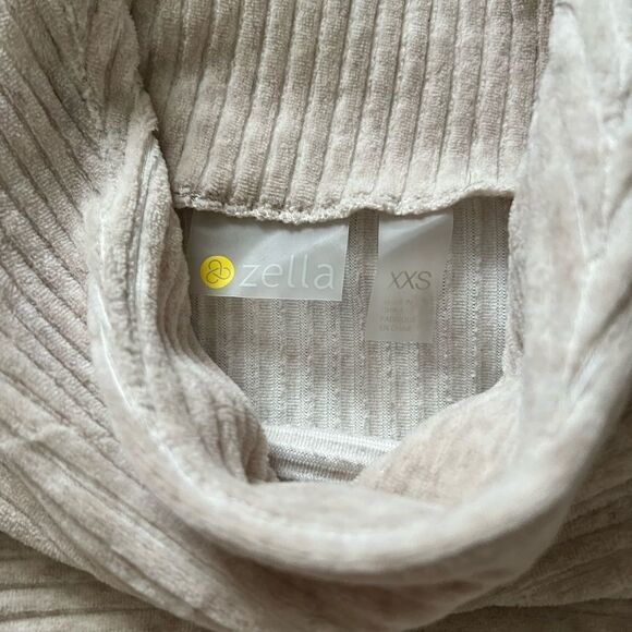 Zella Women’s cows neck Wale pullover sweater XXS - Picture 6 of 6